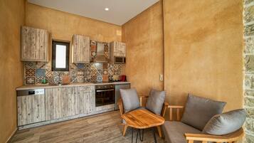 Deluxe Suite, Private Pool | Private kitchen | Fridge, oven, stovetop, dishwasher