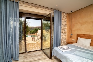 Deluxe Suite, Private Pool | 1 bedroom, iron/ironing board, free WiFi, bed sheets - Olive Luxury Suites - Adults Only (Faistos)