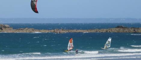 Beach nearby, sun-loungers