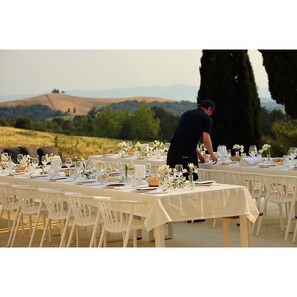 Espace banquet en plein air