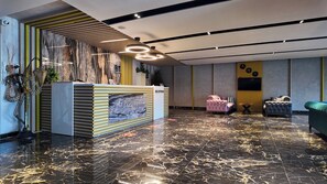 Sitteområde i lobbyen