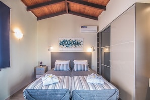 2 bedrooms, iron/ironing board, free WiFi, bed sheets - Istros Villa I, Pool, BBQ & Heated Spa Whirlpool (Chania)
