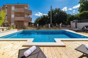 Pool - Modern newly built Villa is settled on the very south of Istria, in the little fishermen's town Ližnjan. (Liznjan)