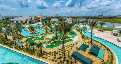 Modern Townhome W/private Pool & Free Water Park!