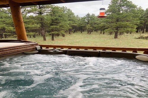 Hidden Log Cabin Deep in Elk Country -Grand Canyon