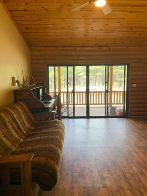 Smart TV, fireplace, DVD player, video library