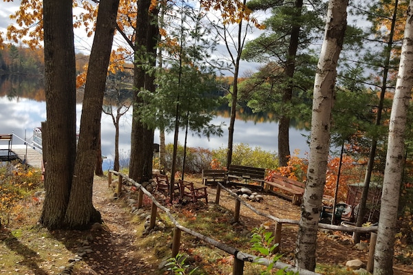 fire ring for s'mores & listen to sounds of the woods & see the stars