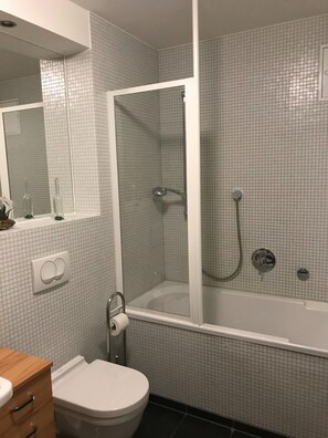 Hiustenkuivaaja, pyyhkeet, vessapaperi