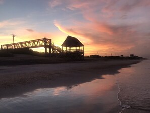 Sun-loungers, beach towels