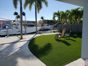 Terrace/patio - Coo Coo's Nest ~ Key Largo canal front 2/3 with pool (Key Largo)