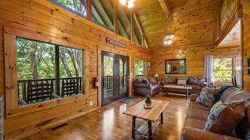 Smart TV, fireplace, video games