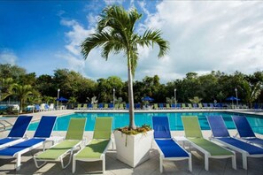 Una piscina riscaldata