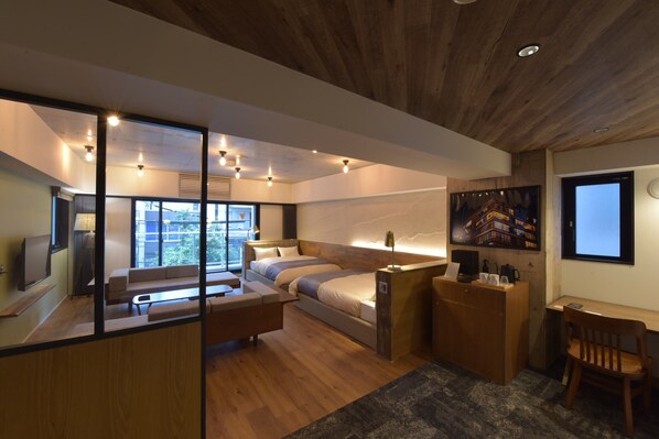 Superior Twin Room | Living area | Flat-screen TV