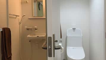 Single Room Shower room type, Non Smoking | Bathroom | Hair dryer, slippers, towels, soap