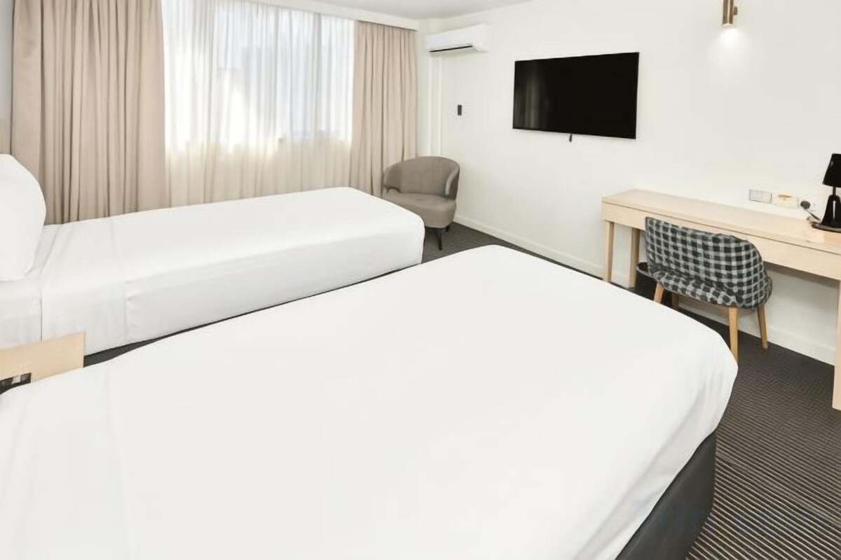 In-room safe, desk, laptop workspace, blackout drapes