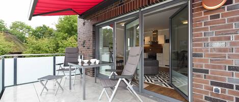 屋外ダイニングエリア