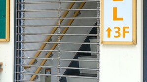 Un letrero de hostal con el texto 'bnb+ HOSTEL 13F'.