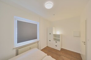 1 غرفة نوم وواي فاي وملاءات أسرّة