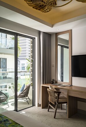 Habitación Deluxe doble | Terraza o patio