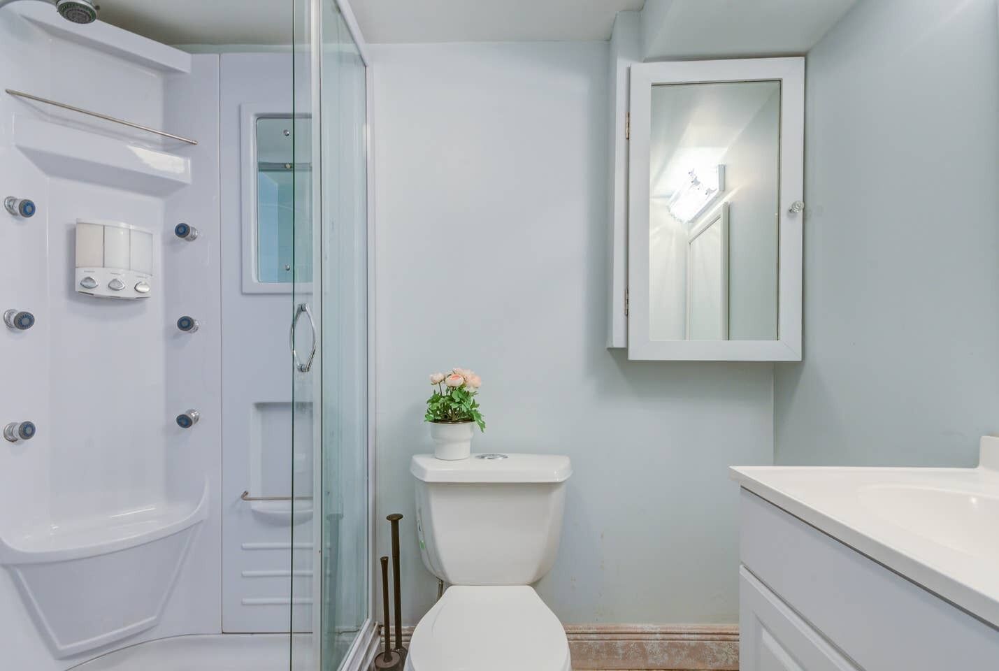 Bathtub, free toiletries, towels, soap