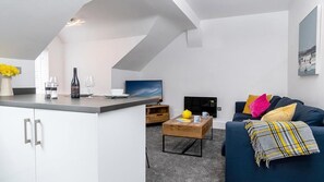 Living area - Station Loft (Conwy)