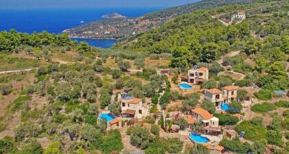 Deluxe Alonissos Island Villa | Villa Petra | Private Pool | Sea View | 2 BDR |.