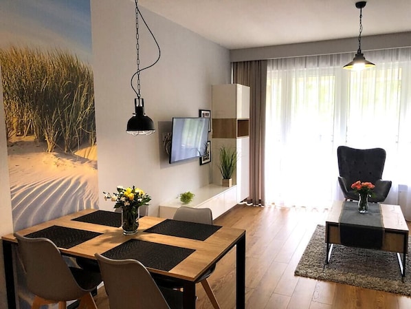 Departamento | Área de sala de estar | Televisión de pantalla plana
