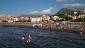 Playa en los alrededores y camastros 