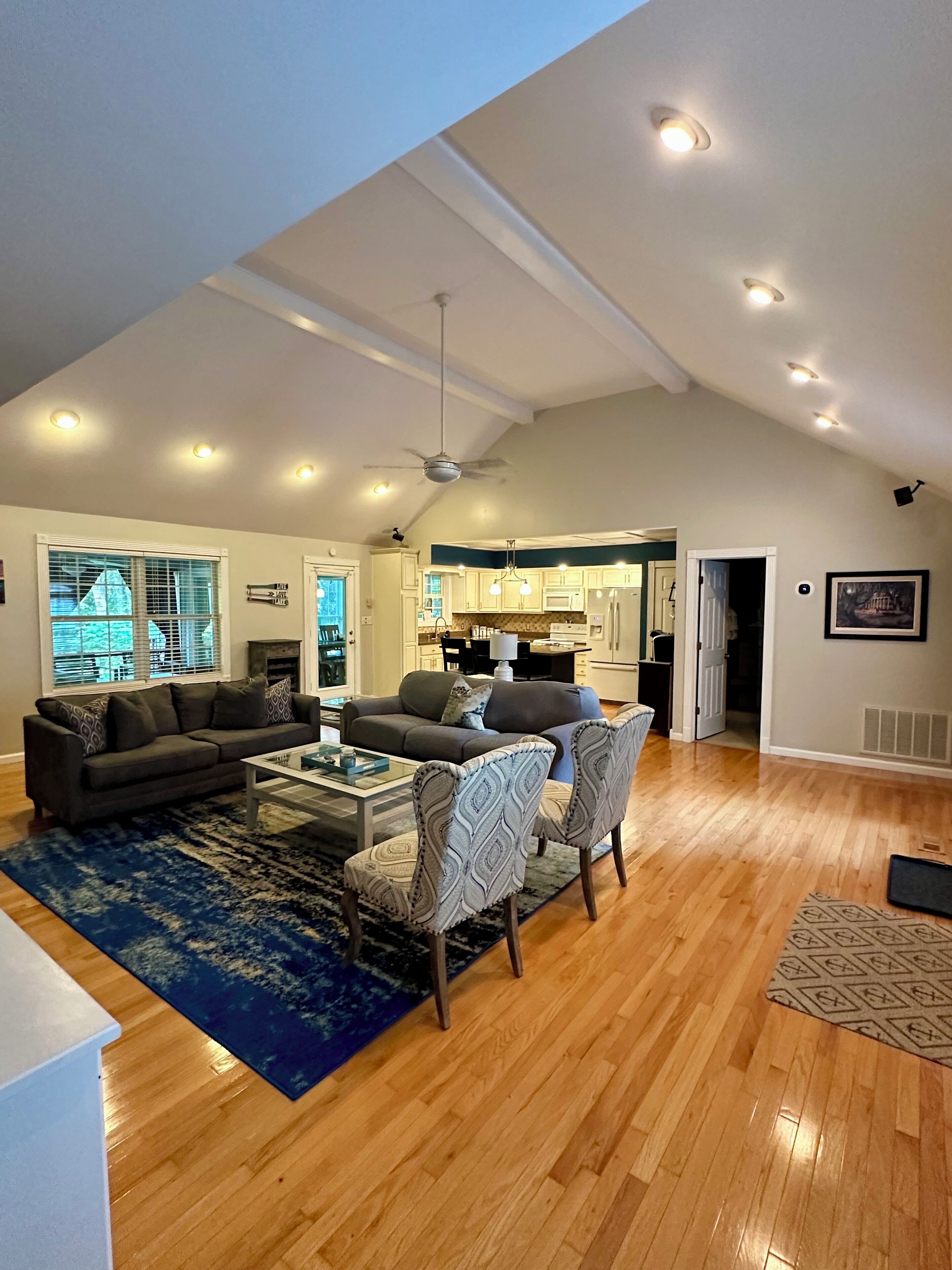 TV connectée, cheminée, jeux vidéo, lecteur de DVD