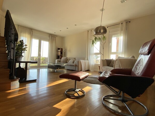 TV, fireplace, ping pong