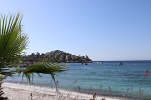 Private beach
