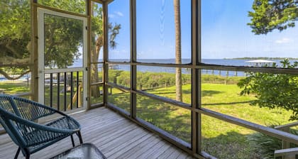 Whitman Point Townhome Unit A is Gulf Front with Sunsets & fishing pier