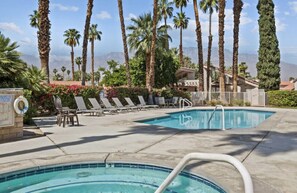 Outdoor pool, a heated pool - 3 Bedroom Oasis w/ Pool Walk to Tahquitz Creek Golf (Palm Springs)