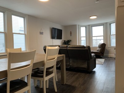 2nd House from the Beach/Boardwalk! Open Design Kitchen and Living Room Area!