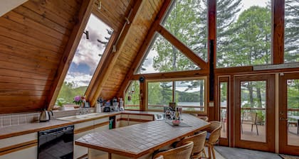 Cashiers, Lake Glenville, 3 Acres 500ft Private Beach & Dock, sleeps14,Mt View