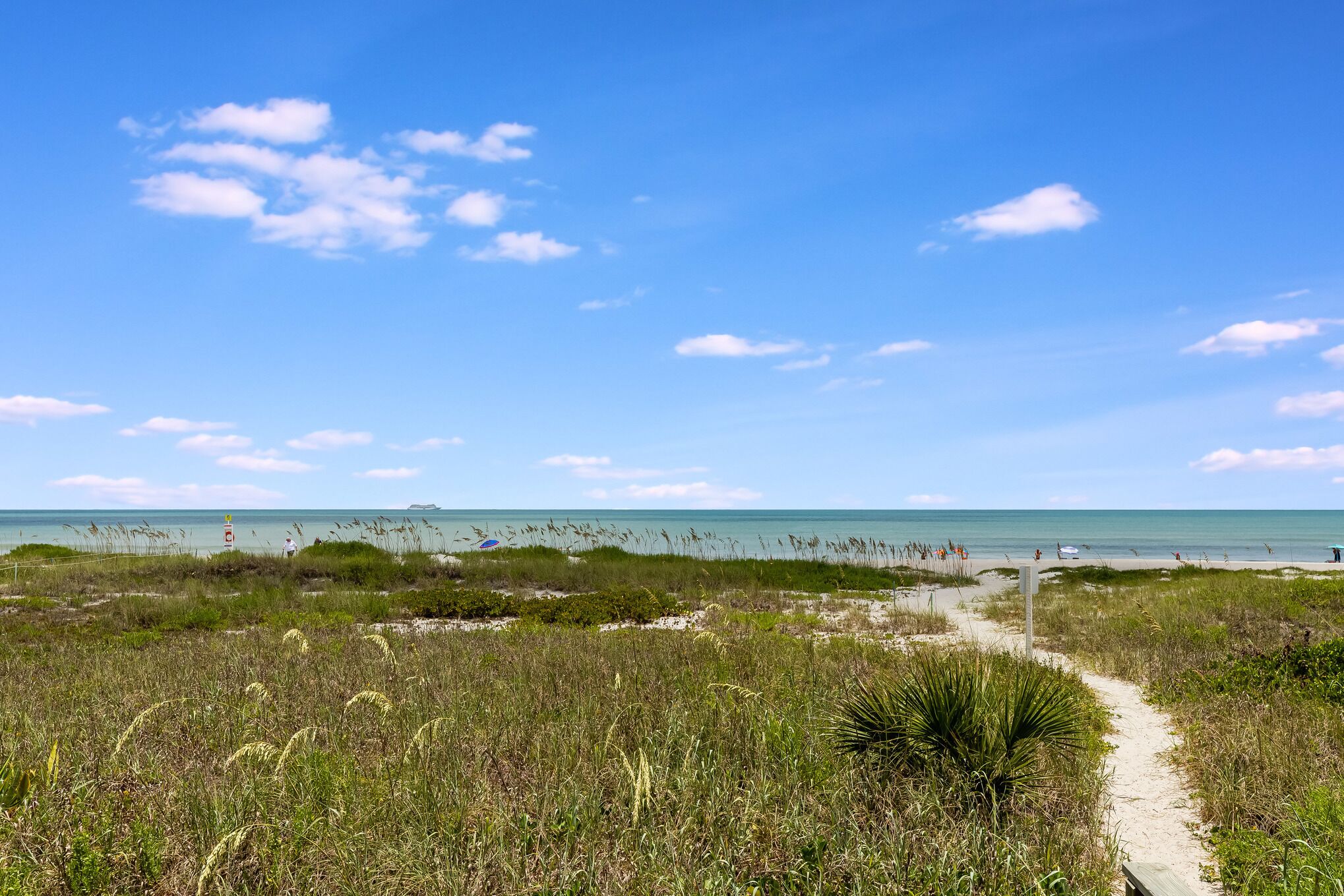 On the beach, beach towels