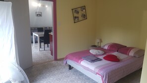 1 chambre, Wi-Fi, draps fournis
