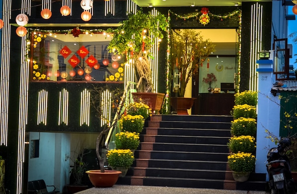 Entrada al alojamiento