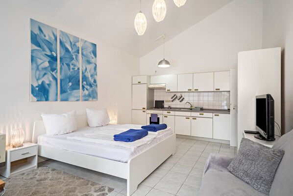 1 Schlafzimmer, Bügeleisen/Bügelbrett, kostenloses WLAN, Bettwäsche