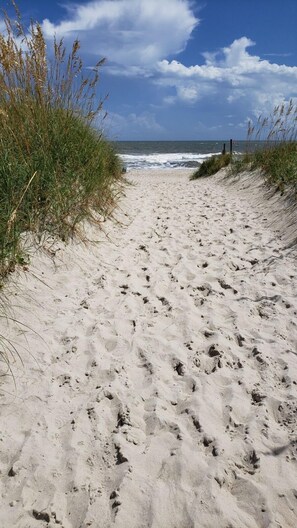 Sun-loungers, beach towels