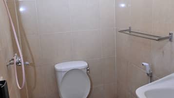 Shower, towels, soap