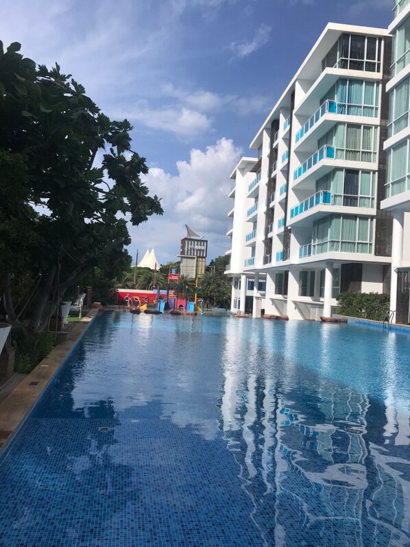 Indoor pool, outdoor pool