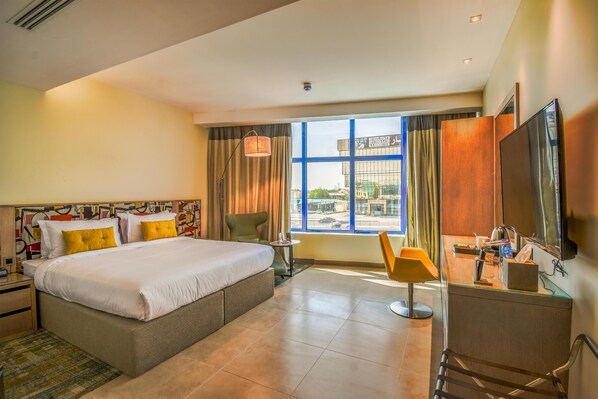 Minibar, wifi gratis, ropa de cama