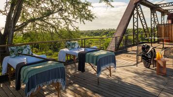 Couples treatment rooms, hot stone massages, deep-tissue massages