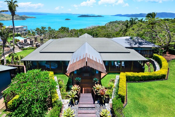 Outdoor wedding area