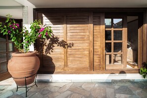 Majoituspaikan sisäänkäynti