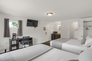 Deluxe Room, 2 Queen Beds | Iron/ironing board, free WiFi, bed sheets