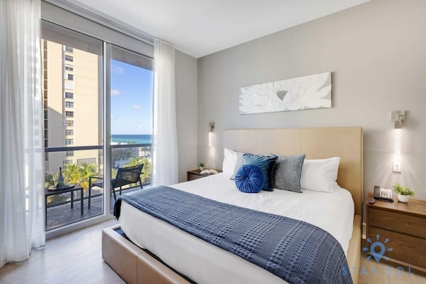 1 bedroom, desk, iron/ironing board, travel crib