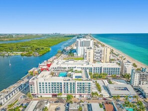 Enjoy stunning ocean views and access to the marina from our hotel's high-rise rooms.