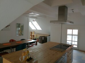 Fridge, microwave, stovetop, cookware/dishes/utensils - Alina's (Vienna)